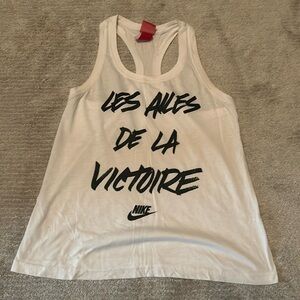 White Nike tank top